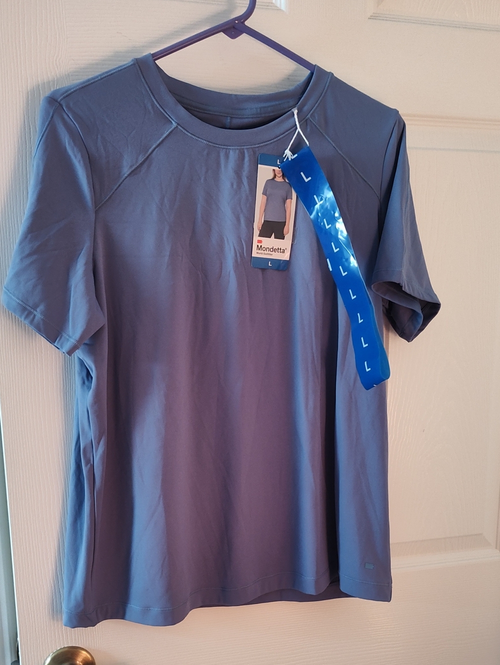 Mondetta Lavender-Blue Active Short Sleeve Tee